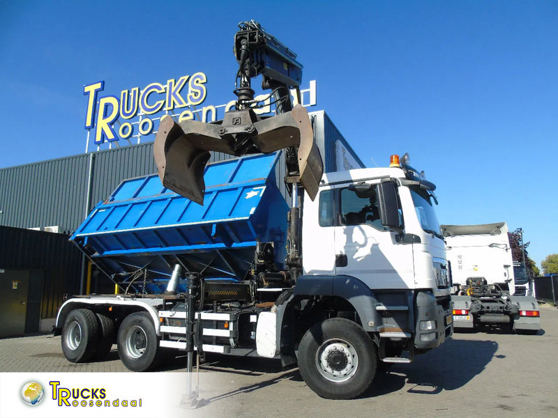 MAN TGX + 6x6 + HIAB 166 E3 HIPRO + 3SIDE TIPPER - Самоскид вантажівка, Вантажівка з маніпулятором: фото 1 MAN TGX + 6x6 + HIAB 166 E3 HIPRO + 3SIDE TIPPER - Самоскид вантажівка, Вантажівка з маніпулятором: фото 1