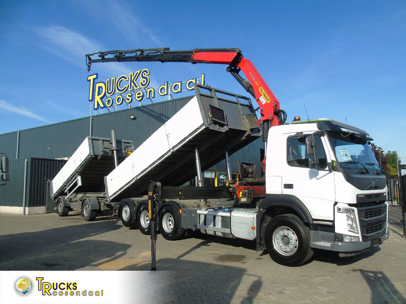 Volvo FM 420 + 8x4 + PALFINGER 24.001 SLD + REMOTE + COMPLETE COMBI - Самоскид вантажівка, Вантажівка з маніпулятором: фото 1 Volvo FM 420 + 8x4 + PALFINGER 24.001 SLD + REMOTE + COMPLETE COMBI - Самоскид вантажівка, Вантажівка з маніпулятором: фото 1