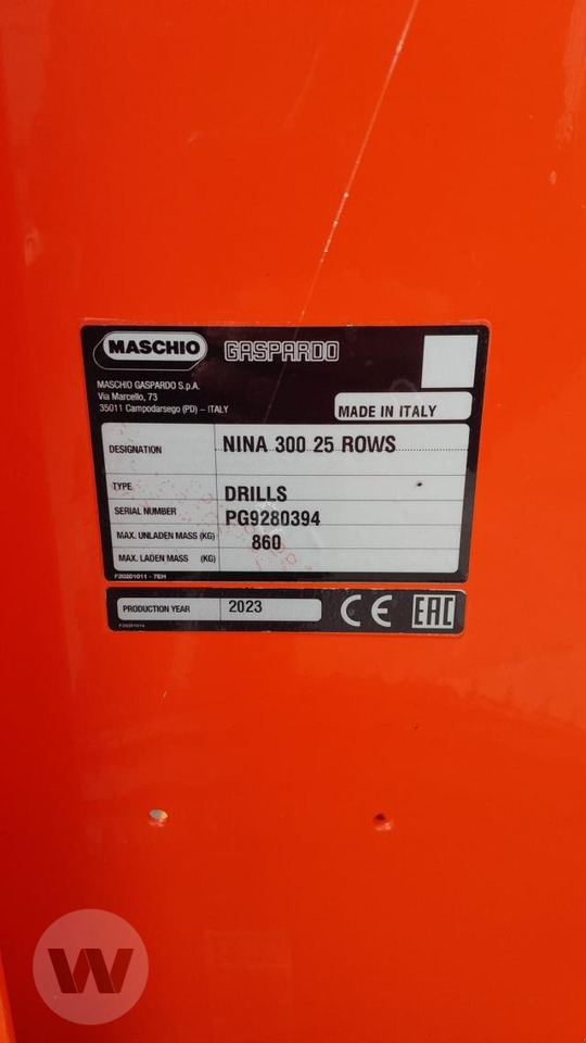 Maschio Nina 30 - Сівалка: фото 5 Maschio Nina 30 - Сівалка: фото 5