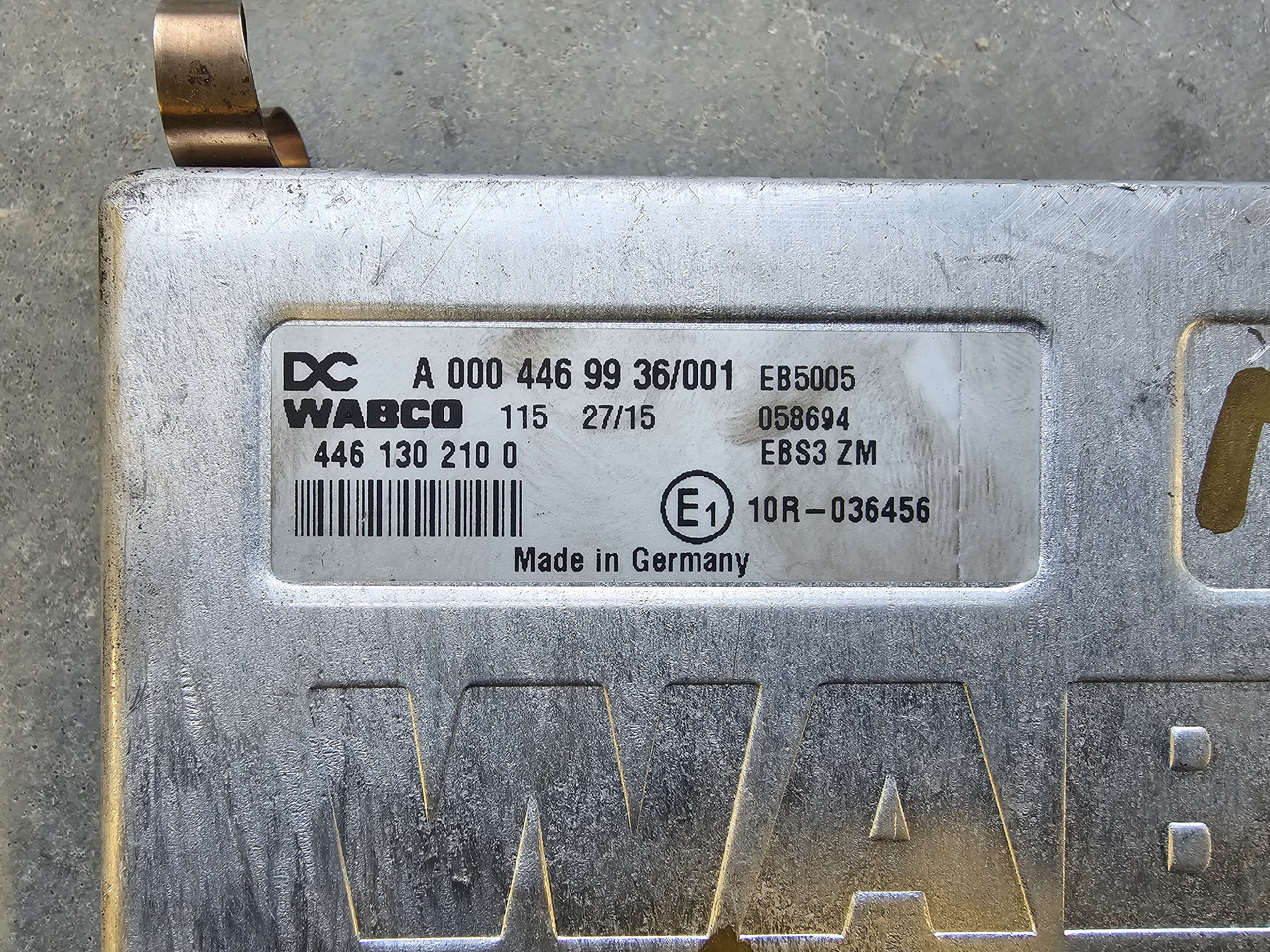 MERCEDES-BENZ ATEGO MP4 EURO 6 / ABS EBS CONTROL UNIT / A0004469936 - Блок управління: фото 3 MERCEDES-BENZ ATEGO MP4 EURO 6 / ABS EBS CONTROL UNIT / A0004469936 - Блок управління: фото 3