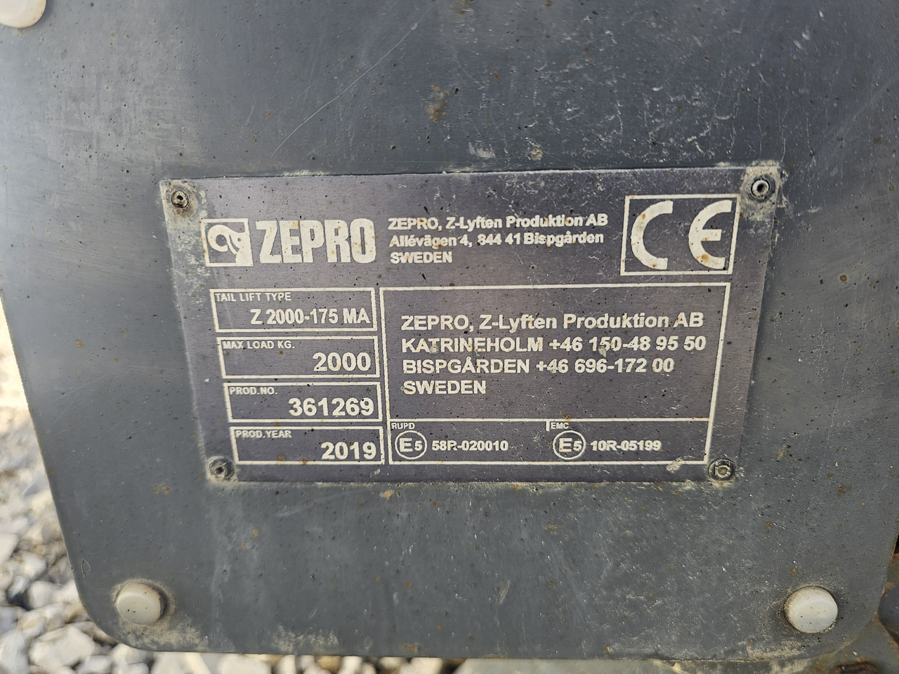 Гідроборт ZEPRO Z 2000-175 MA / 2019 / 2000kg: фото 7 Гідроборт ZEPRO Z 2000-175 MA / 2019 / 2000kg: фото 7