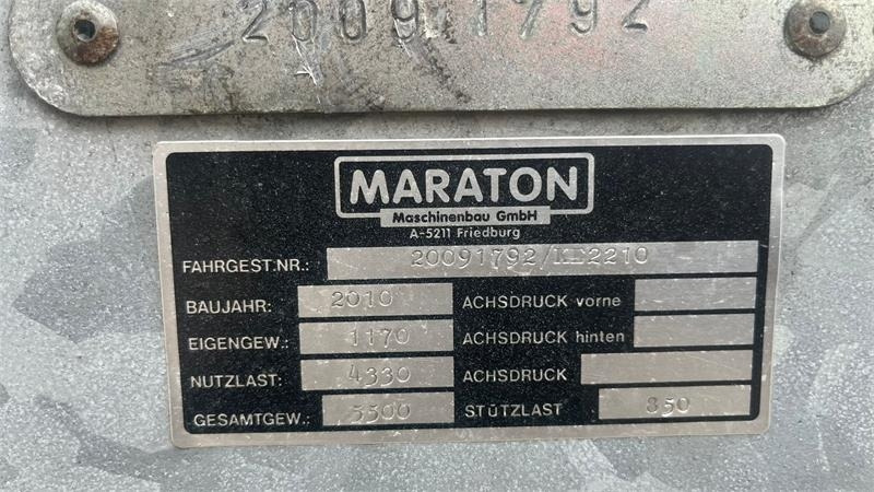 Maraton 3 vejstip med høje sider med bremser - Сільськогосподарський причіп самоскид: фото 4 Maraton 3 vejstip med høje sider med bremser - Сільськогосподарський причіп самоскид: фото 4