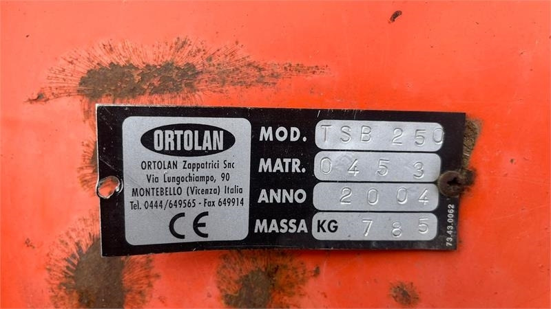 Ortolan TSB 250 Med hydraulisk sideforskydning - Косарка: фото 2 Ortolan TSB 250 Med hydraulisk sideforskydning - Косарка: фото 2