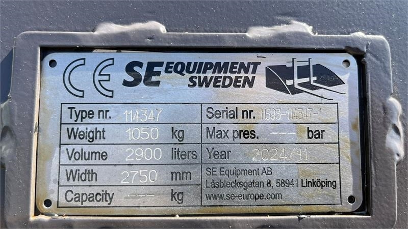 SE AB 2,9m3 skovl med Volvo beslag på. Den er 2.75 - Ківш в категорії Будівельна техніка: фото 3 SE AB 2,9m3 skovl med Volvo beslag på. Den er 2.75 - Ківш в категорії Будівельна техніка: фото 3