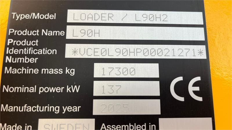 Volvo L90H H2 AGRICULTURE Dansk-maskine, Co-Pilot, LANG- - Колісний навантажувач: фото 2 Volvo L90H H2 AGRICULTURE Dansk-maskine, Co-Pilot, LANG- - Колісний навантажувач: фото 2