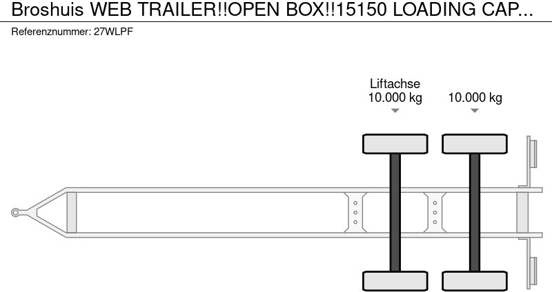 Бортовий причіп/ Платформа Broshuis WEB TRAILER!!OPEN BOX!!15150 LOADING CAPACITY!!: фото 6