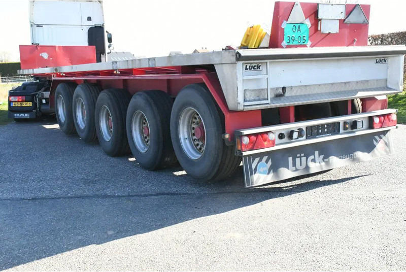 LUECK SPR75/5 5 achse BALLAST TRAILER 3x STEERAXLE!! - Бортовий напівпричіп/ Платформа: фото 4 LUECK SPR75/5 5 achse BALLAST TRAILER 3x STEERAXLE!! - Бортовий напівпричіп/ Платформа: фото 4