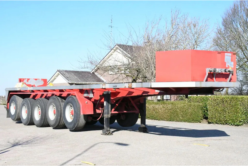 LUECK SPR75/5 5 achse BALLAST TRAILER 3x STEERAXLE!! - Бортовий напівпричіп/ Платформа: фото 1 LUECK SPR75/5 5 achse BALLAST TRAILER 3x STEERAXLE!! - Бортовий напівпричіп/ Платформа: фото 1