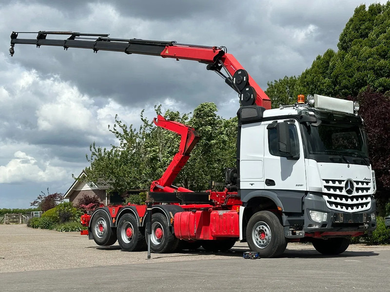 Mercedes-Benz Arocs 3251 8x4 TRIPLE!!26TM KRAAN/HAAK!!EURO6!!TOP! - Гаковий мультиліфт вантажівка, Вантажівка з маніпулятором: фото 2 Mercedes-Benz Arocs 3251 8x4 TRIPLE!!26TM KRAAN/HAAK!!EURO6!!TOP! - Гаковий мультиліфт вантажівка, Вантажівка з маніпулятором: фото 2