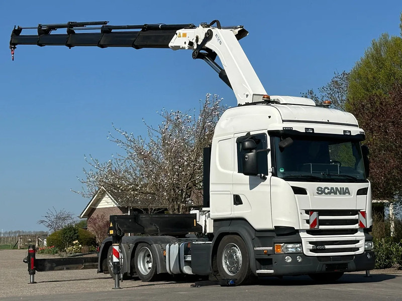 Scania R450 6x2 !!TRACTOR!!!CRANE/GRUE/HMF 50TM!!TOP!EURO6!! - Тягач: фото 1 Scania R450 6x2 !!TRACTOR!!!CRANE/GRUE/HMF 50TM!!TOP!EURO6!! - Тягач: фото 1