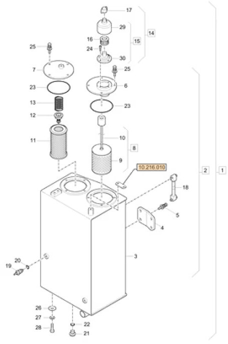 Case 3LML03100 - 3KML03100 - Паливний бак в категорії Будівельна техніка: фото 2 Case 3LML03100 - 3KML03100 - Паливний бак в категорії Будівельна техніка: фото 2