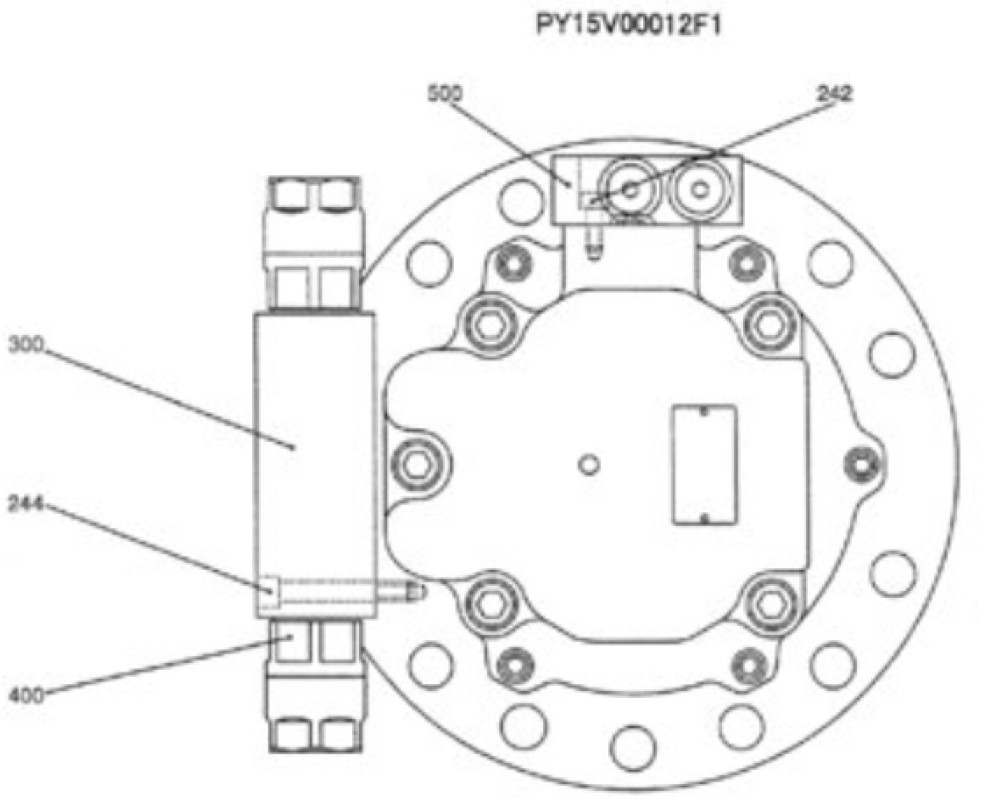 Case PY15V00012F2 - Поворотний редуктор в категорії Будівельна техніка: фото 2 Case PY15V00012F2 - Поворотний редуктор в категорії Будівельна техніка: фото 2