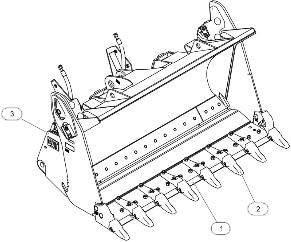 Caterpillar 5996940 - 6104395 - Ківш навантажувача: фото 1 Caterpillar 5996940 - 6104395 - Ківш навантажувача: фото 1
