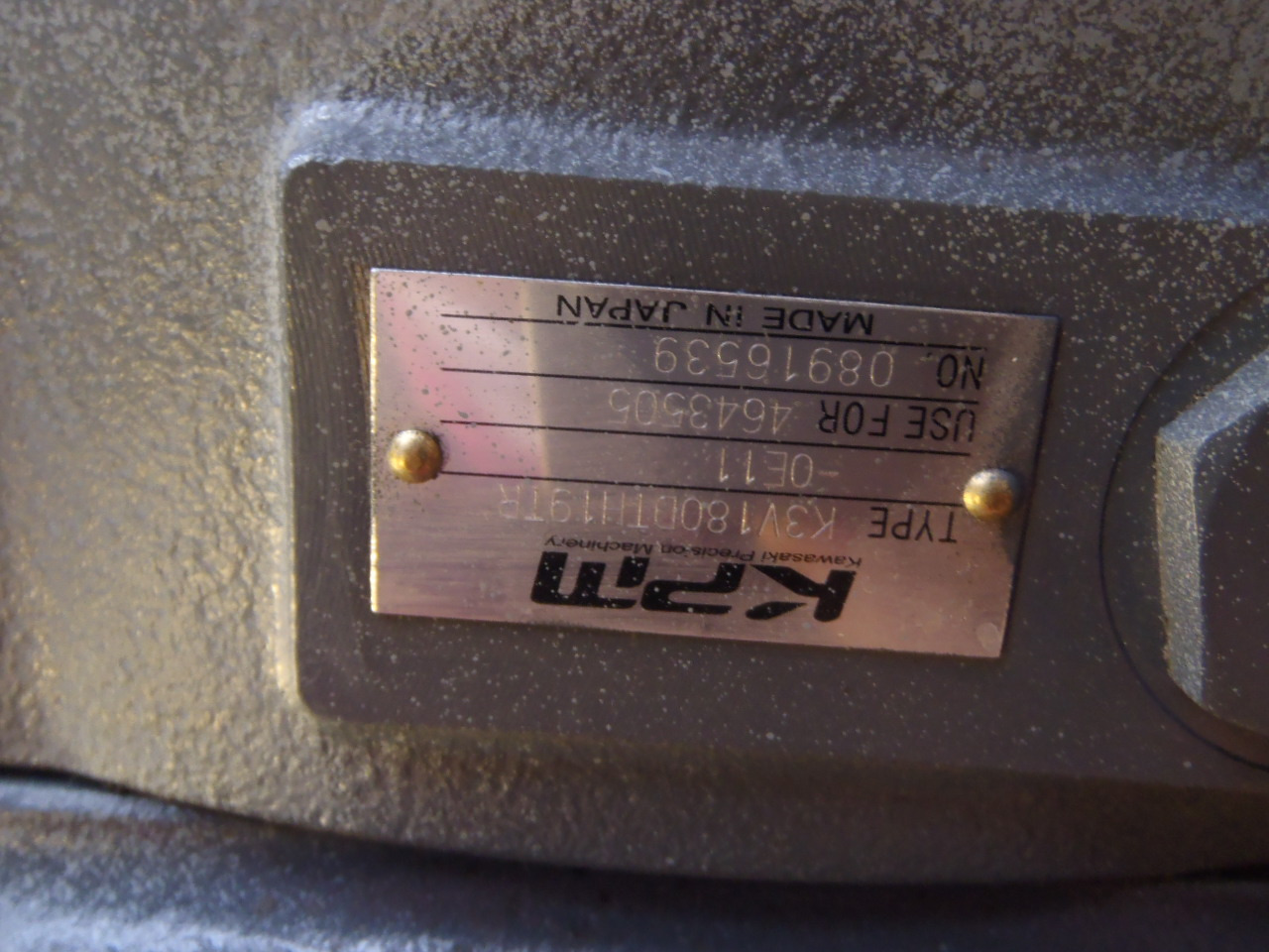 Kawasaki K3V180DTH19TR-OE11 - 4643505 - Гідронасос в категорії Будівельна техніка: фото 3 Kawasaki K3V180DTH19TR-OE11 - 4643505 - Гідронасос в категорії Будівельна техніка: фото 3