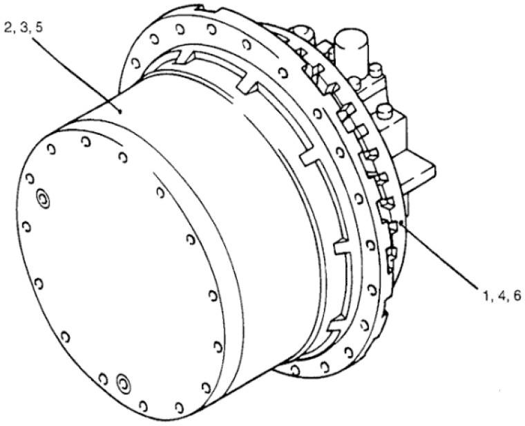 New Holland Kobelco YN15V00011F4 - YN15V00011F2 - Бортовий редуктор в категорії Сільськогосподарська техніка: фото 1 New Holland Kobelco YN15V00011F4 - YN15V00011F2 - Бортовий редуктор в категорії Сільськогосподарська техніка: фото 1