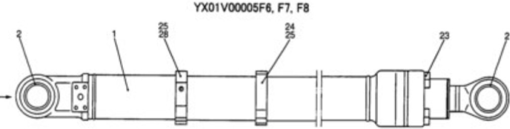 New Holland YX01V00005F7 - 72953773 - Гідроциліндр в категорії Будівельна техніка: фото 3 New Holland YX01V00005F7 - 72953773 - Гідроциліндр в категорії Будівельна техніка: фото 3
