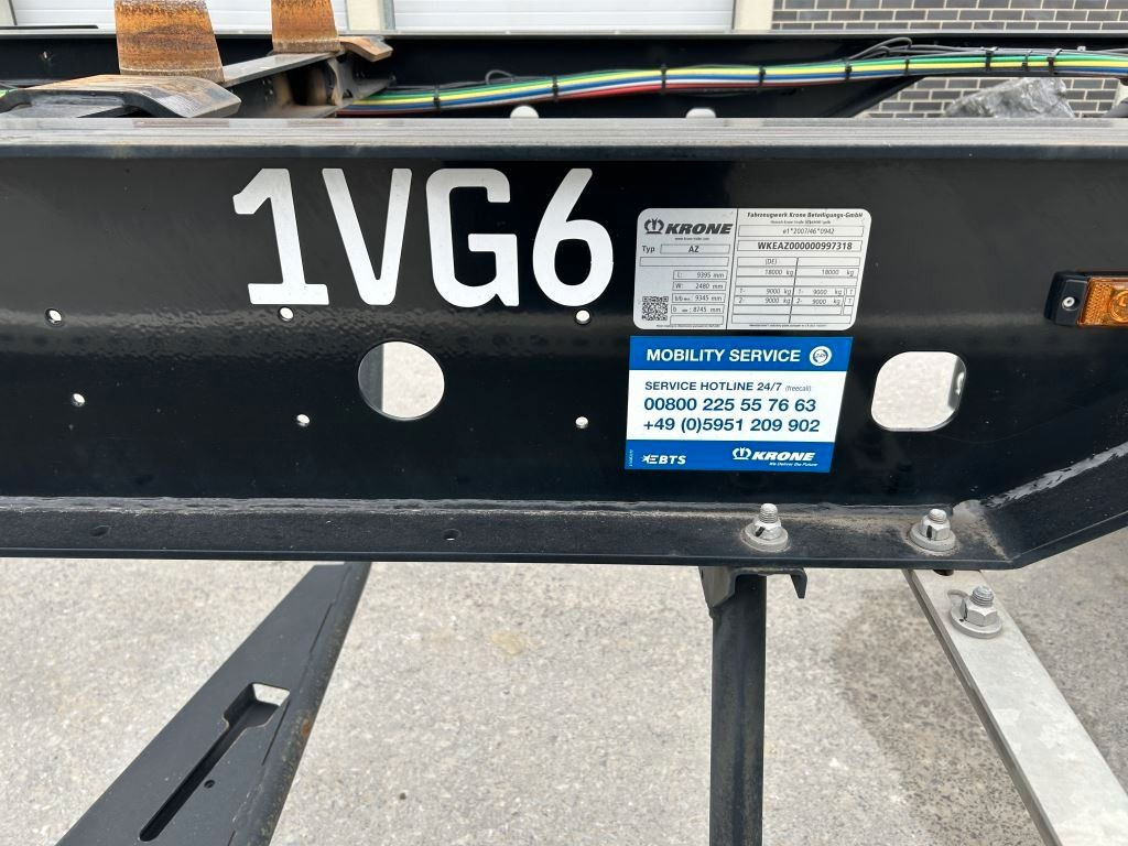 Krone 2 Achswechselfahrgestell, Typ: AZW 18 eL3B9 - Контейнеровоз/ Змінний кузов причіп: фото 3 Krone 2 Achswechselfahrgestell, Typ: AZW 18 eL3B9 - Контейнеровоз/ Змінний кузов причіп: фото 3