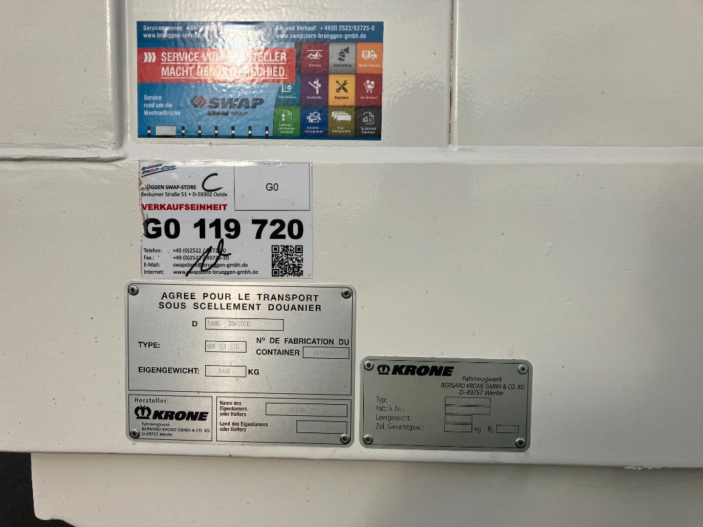 Кузов - фургон Krone Wechselbrücke Koffer: фото 7