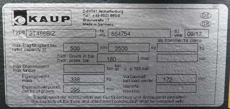 KAUP 2T466BIZ - Вила в категорії Вантажно-розвантажувальна техніка: фото 4 KAUP 2T466BIZ - Вила в категорії Вантажно-розвантажувальна техніка: фото 4
