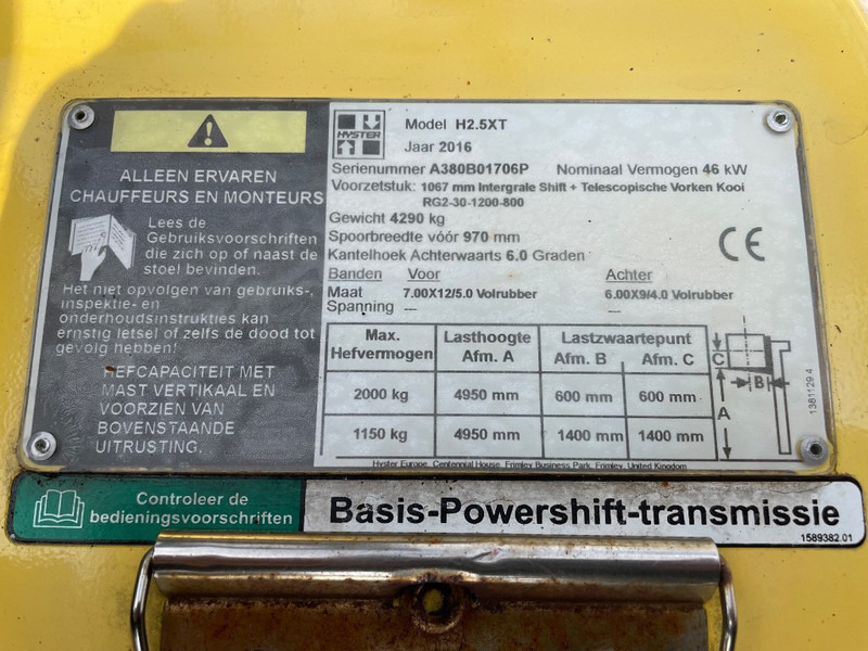 Hyster H 2.5 XT - Газовий навантажувач: фото 3 Hyster H 2.5 XT - Газовий навантажувач: фото 3