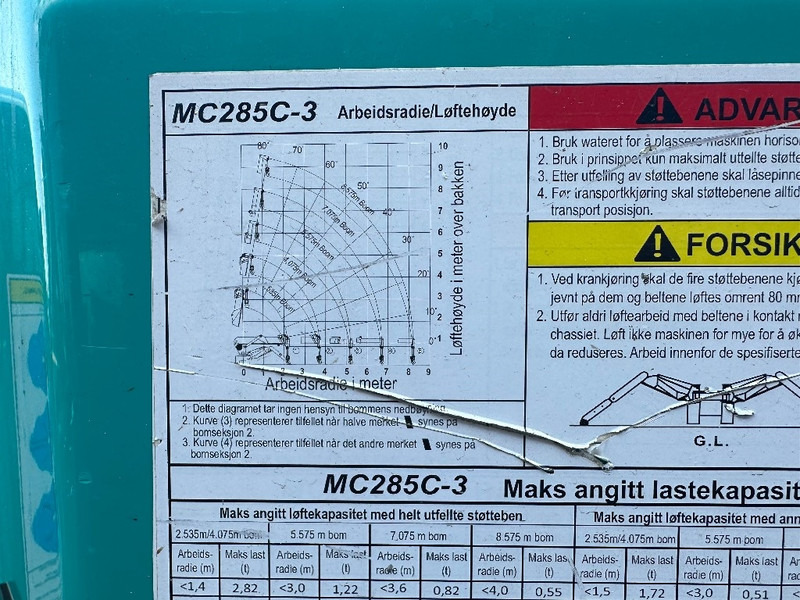 Maeda MC 285 C WME-3 - Міні-кран: фото 4 Maeda MC 285 C WME-3 - Міні-кран: фото 4