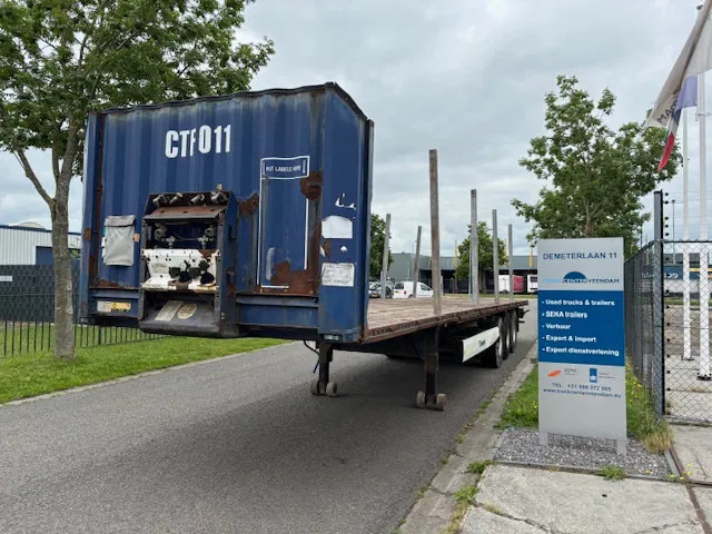 Krone SD Flatbed met rongen 41 ton standard chassis - Бортовий напівпричіп/ Платформа: фото 1 Krone SD Flatbed met rongen 41 ton standard chassis - Бортовий напівпричіп/ Платформа: фото 1