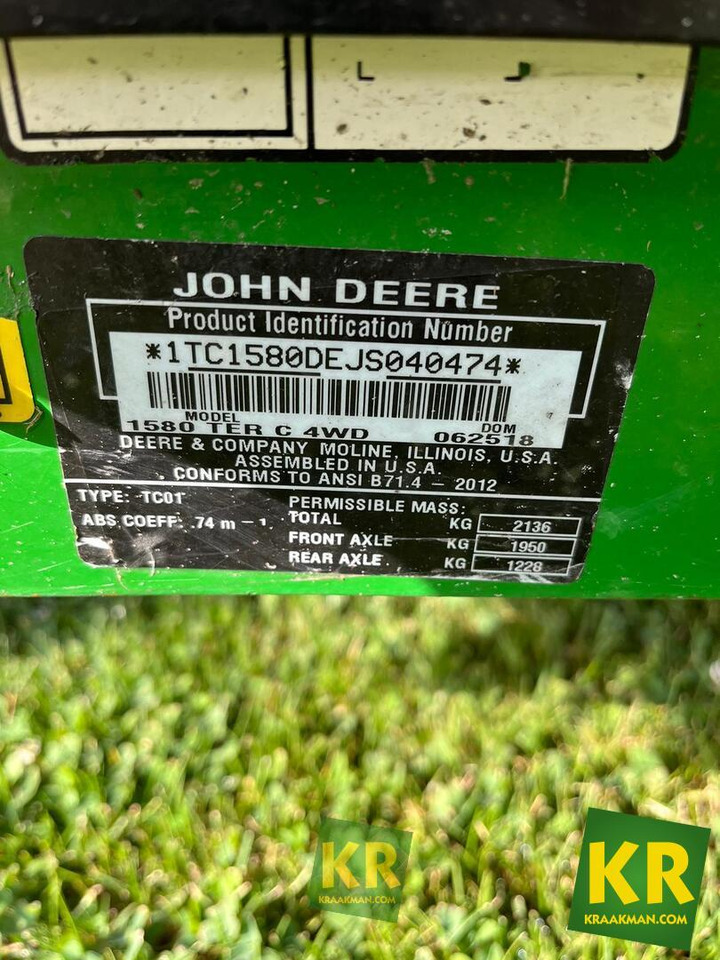 1580 John Deere - Газонокосарка: фото 3 1580 John Deere - Газонокосарка: фото 3