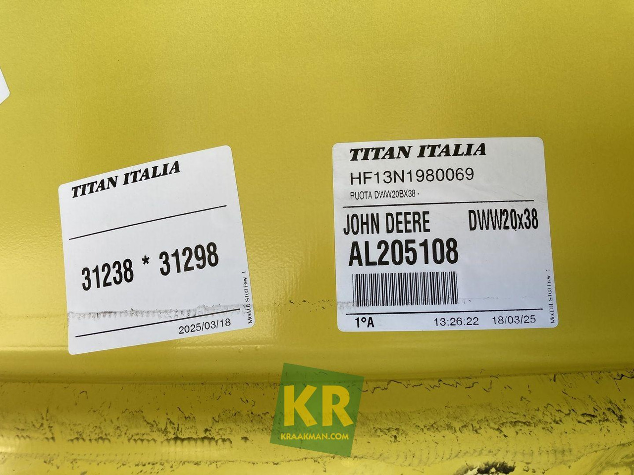 18 X 38 velg John Deere - Колісний диск в категорії Трактори: фото 4 18 X 38 velg John Deere - Колісний диск в категорії Трактори: фото 4