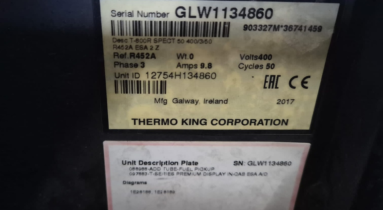 Thermo King T-800 Spectrum # 18438 - Холодильна установка в категорії Вантажівки: фото 5 Thermo King T-800 Spectrum # 18438 - Холодильна установка в категорії Вантажівки: фото 5