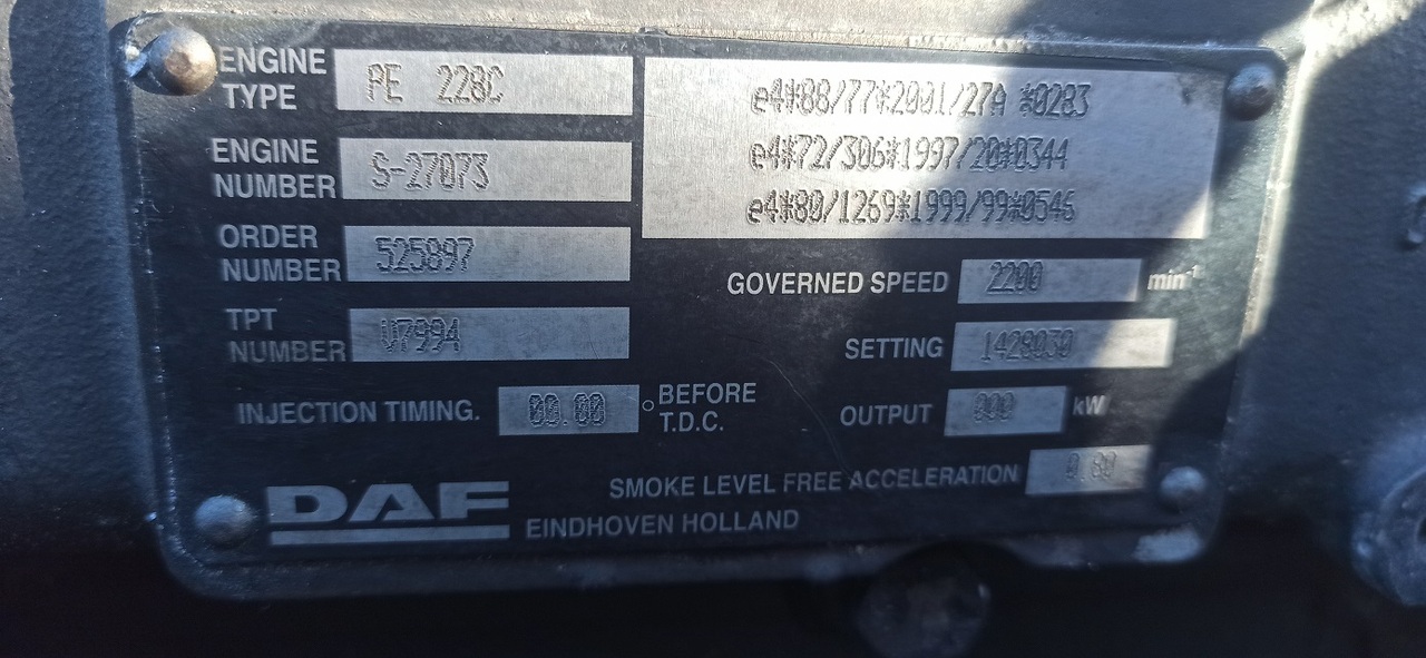 DAF 2 x CF 75 310 PE228 C - Двигун та запчастини в категорії Вантажівки: фото 5 DAF 2 x CF 75 310 PE228 C - Двигун та запчастини в категорії Вантажівки: фото 5