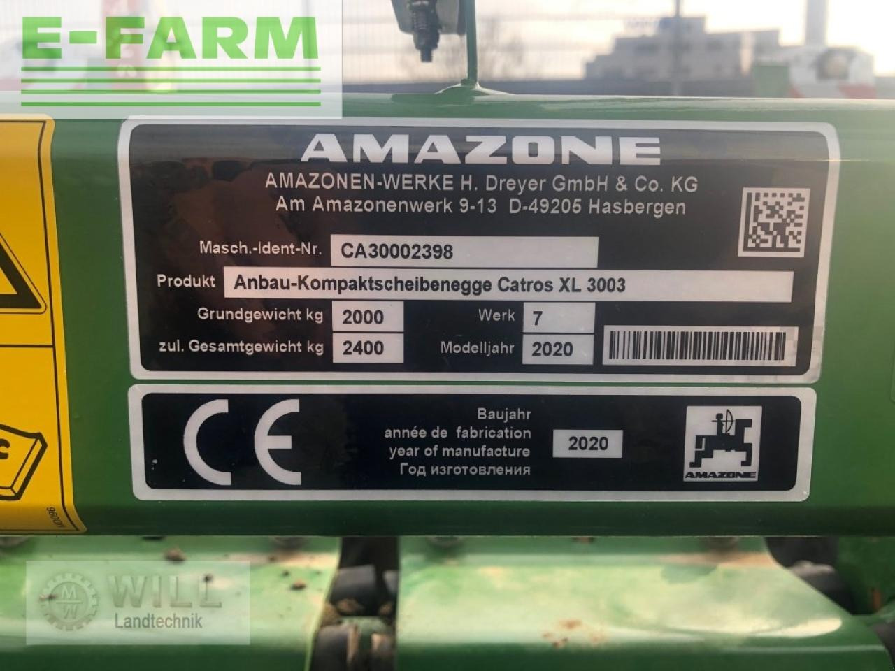 Amazone catros 3003 xl - Дисковий культиватор: фото 4 Amazone catros 3003 xl - Дисковий культиватор: фото 4