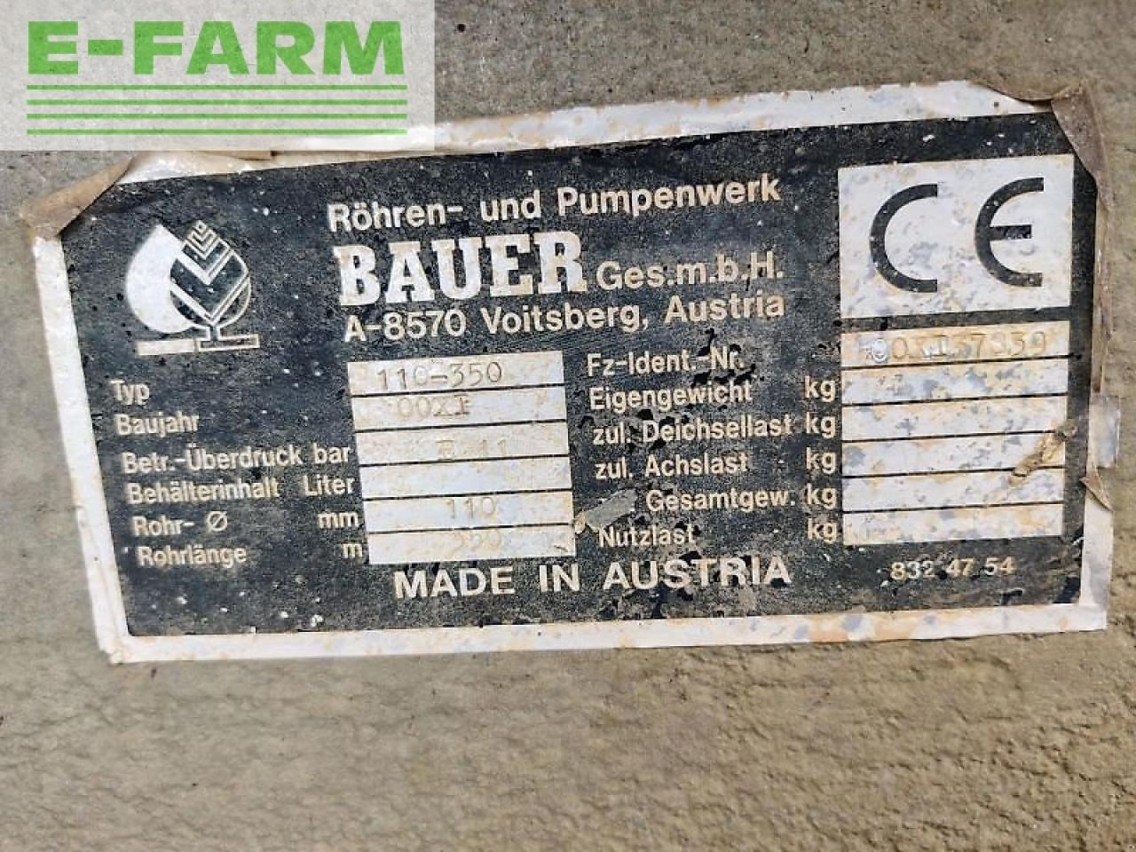 Техніка для поливу та зрошення Bauer e 11 110/350: фото 6