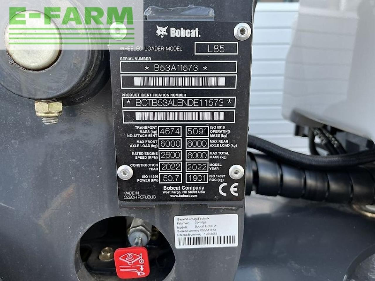 Bobcat l85e - Колісний навантажувач: фото 2 Bobcat l85e - Колісний навантажувач: фото 2