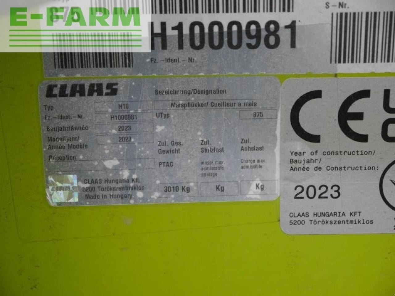 CLAAS corio 875 fc conspeed - Жниварка для кукурудзи: фото 5 CLAAS corio 875 fc conspeed - Жниварка для кукурудзи: фото 5
