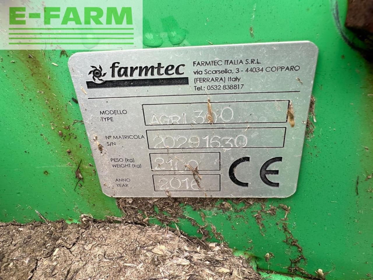 Farmtech Agri 300 - Техніка для обробки ґрунту: фото 4 Farmtech Agri 300 - Техніка для обробки ґрунту: фото 4