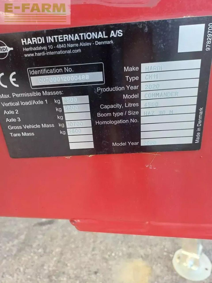 Hardi commander twin air 4500 - Обприскувач причіпний: фото 4 Hardi commander twin air 4500 - Обприскувач причіпний: фото 4