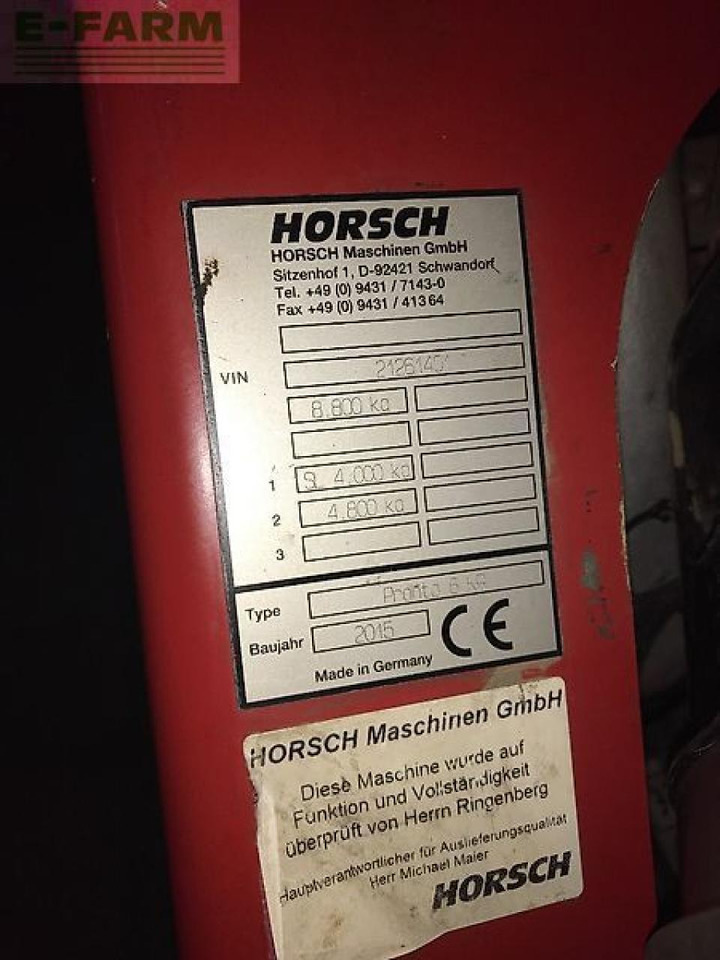 Horsch pronto 6 kr - Сівалка: фото 2 Horsch pronto 6 kr - Сівалка: фото 2