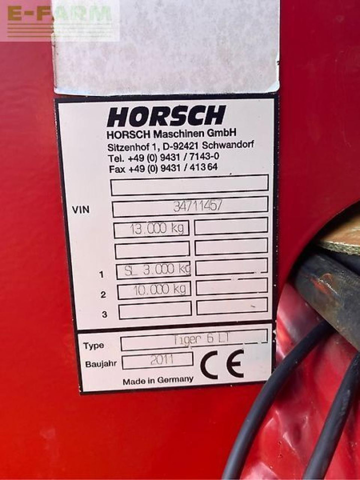 Horsch tiger 6 lt - Культиватор: фото 4 Horsch tiger 6 lt - Культиватор: фото 4