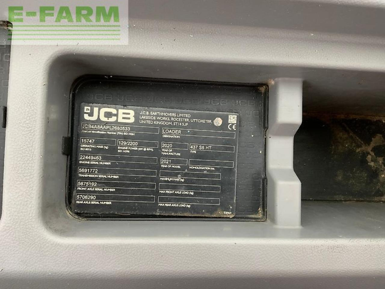 Міні-екскаватор JCB 437 wheeled loading shovel (st23075): фото 21