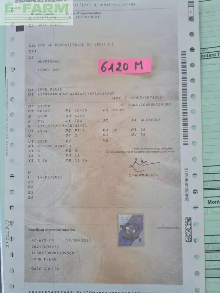 John Deere 6120 m autoquad - Трактор: фото 5 John Deere 6120 m autoquad - Трактор: фото 5