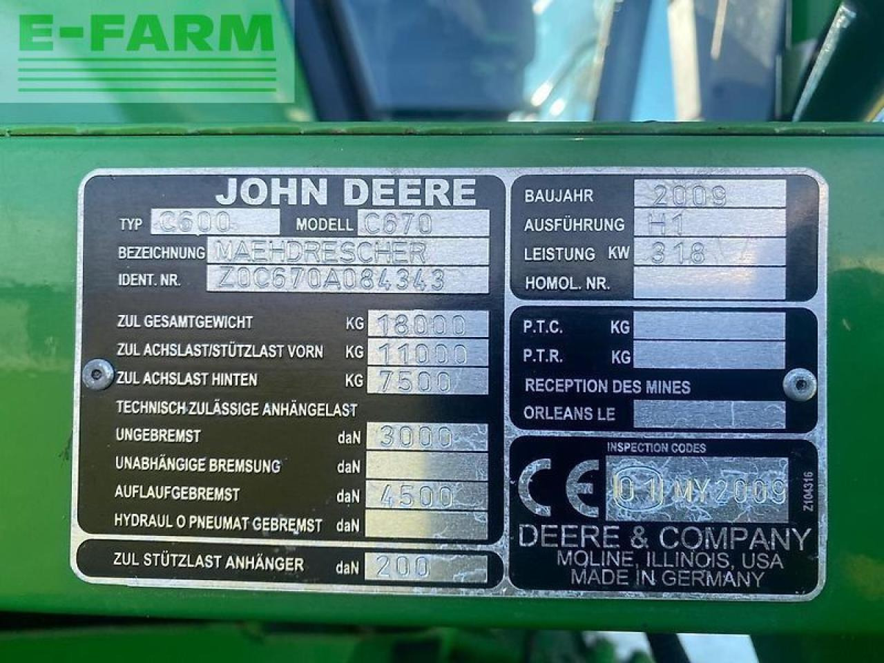 John Deere c670 - Зернозбиральний комбайн: фото 3 John Deere c670 - Зернозбиральний комбайн: фото 3