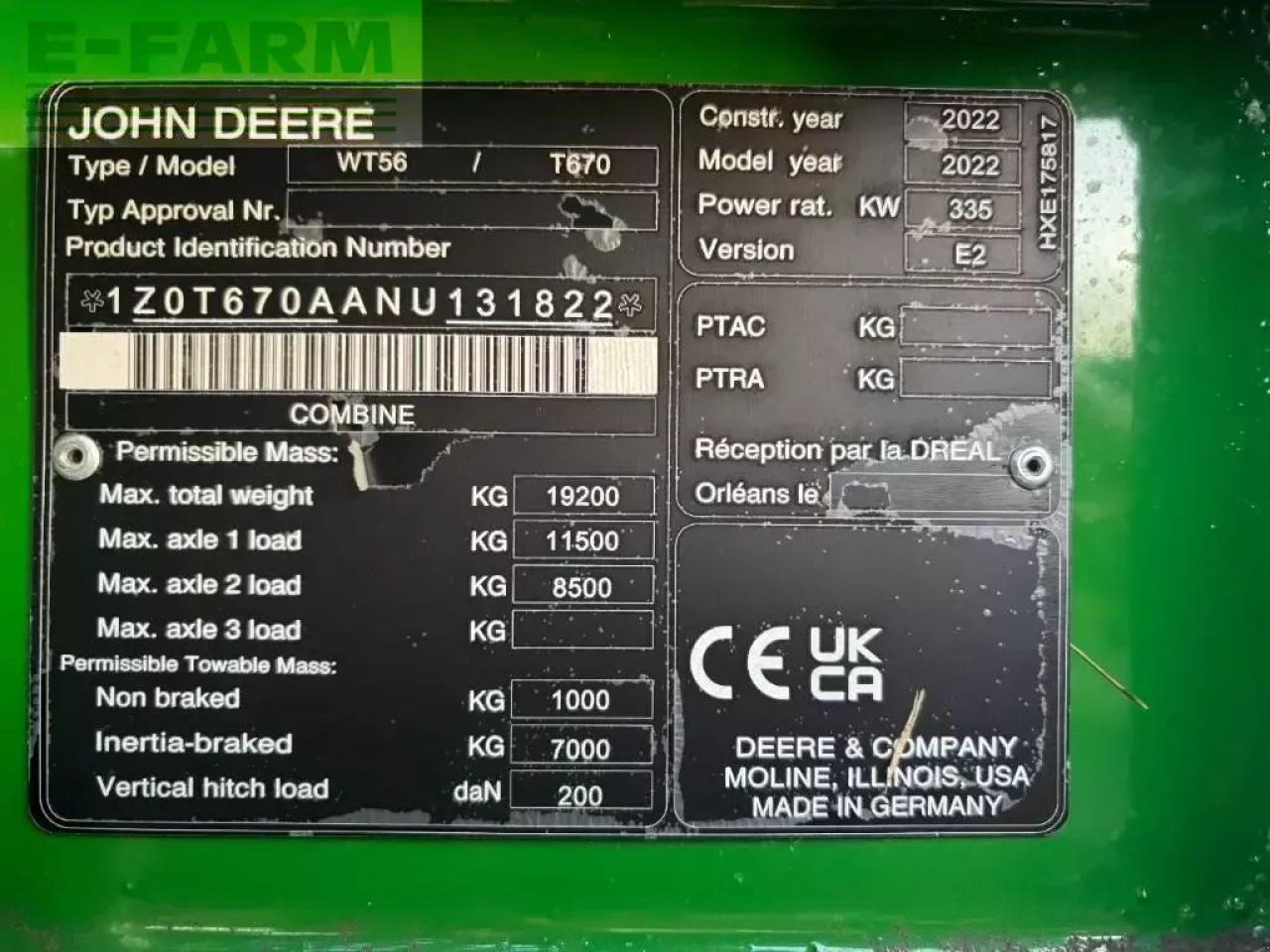 Зернозбиральний комбайн John Deere t670i 4wd: фото 7 Зернозбиральний комбайн John Deere t670i 4wd: фото 7