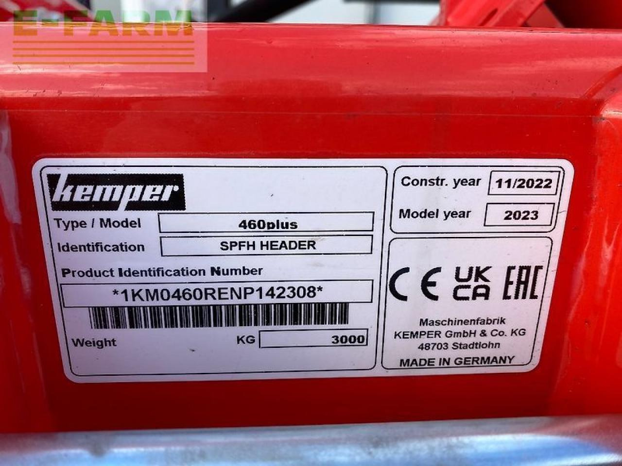 Kemper 460 plus - Обладнання для кормозбирального комбайну: фото 2 Kemper 460 plus - Обладнання для кормозбирального комбайну: фото 2