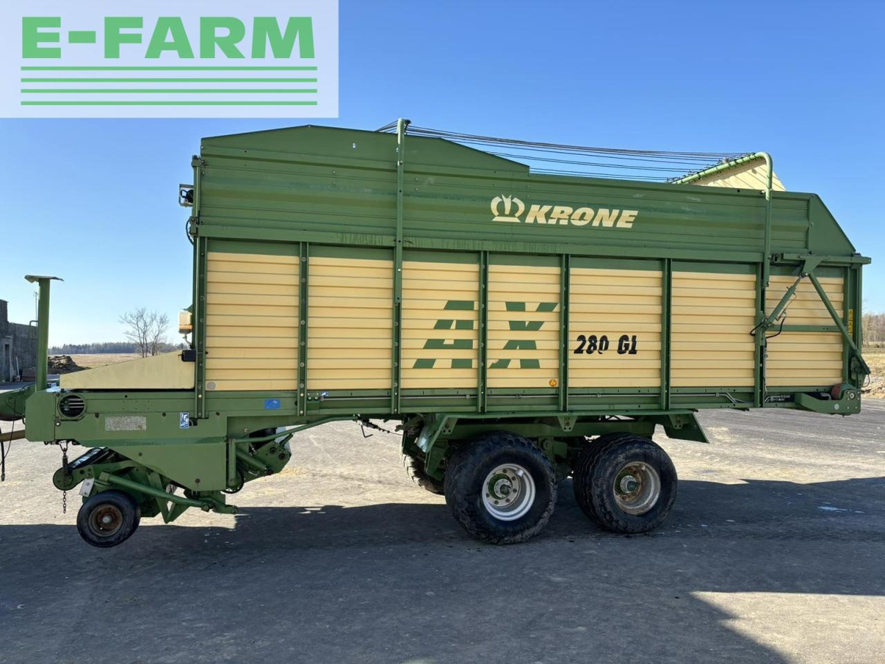Krone AX 280 GL - Сільськогосподарський причіп самоскид: фото 1 Krone AX 280 GL - Сільськогосподарський причіп самоскид: фото 1