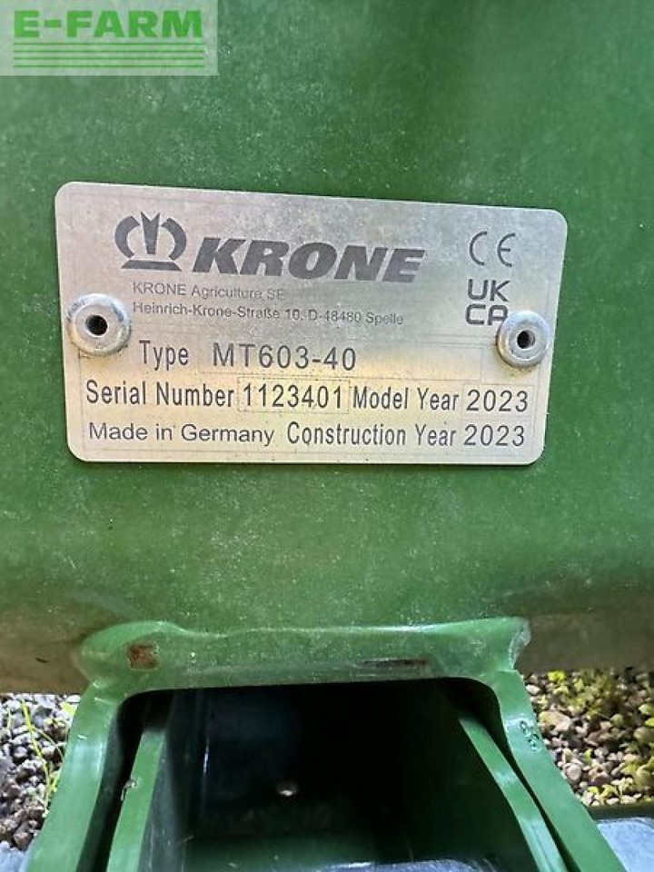 Krone easy cut f320m, mt603-40 - Косарка: фото 5 Krone easy cut f320m, mt603-40 - Косарка: фото 5