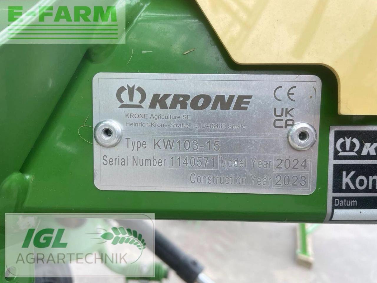 Krone vendro 1020 (kw103-15) - Сіноворушилка: фото 4 Krone vendro 1020 (kw103-15) - Сіноворушилка: фото 4