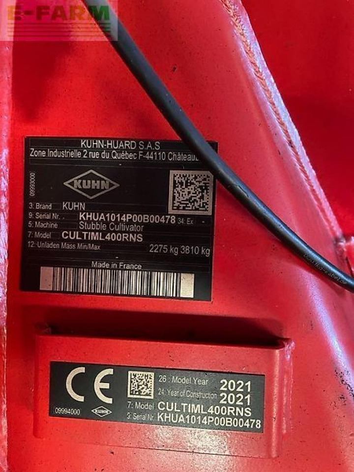 Kuhn cultimer l400r - Культиватор: фото 2 Kuhn cultimer l400r - Культиватор: фото 2