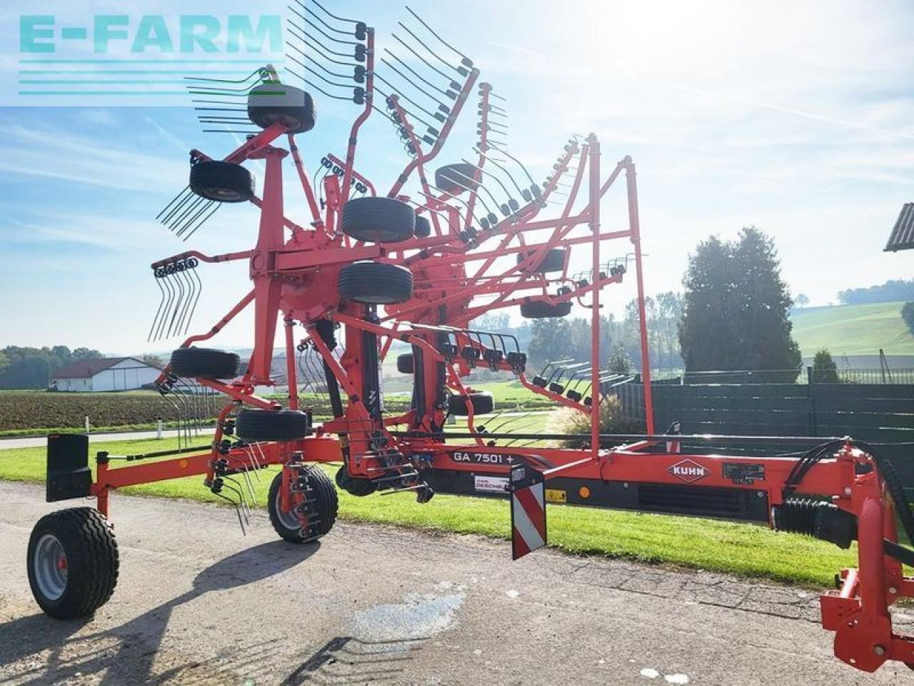 Kuhn ga7501+ 2-kreisel-mittelschwader - Сіноворушилка: фото 2 Kuhn ga7501+ 2-kreisel-mittelschwader - Сіноворушилка: фото 2