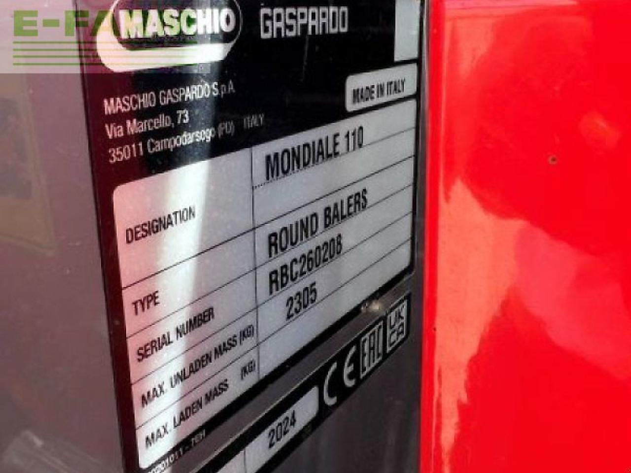 Maschio mondiale 110 topcut maschio fe - Прес-підбирач тюковий: фото 3 Maschio mondiale 110 topcut maschio fe - Прес-підбирач тюковий: фото 3