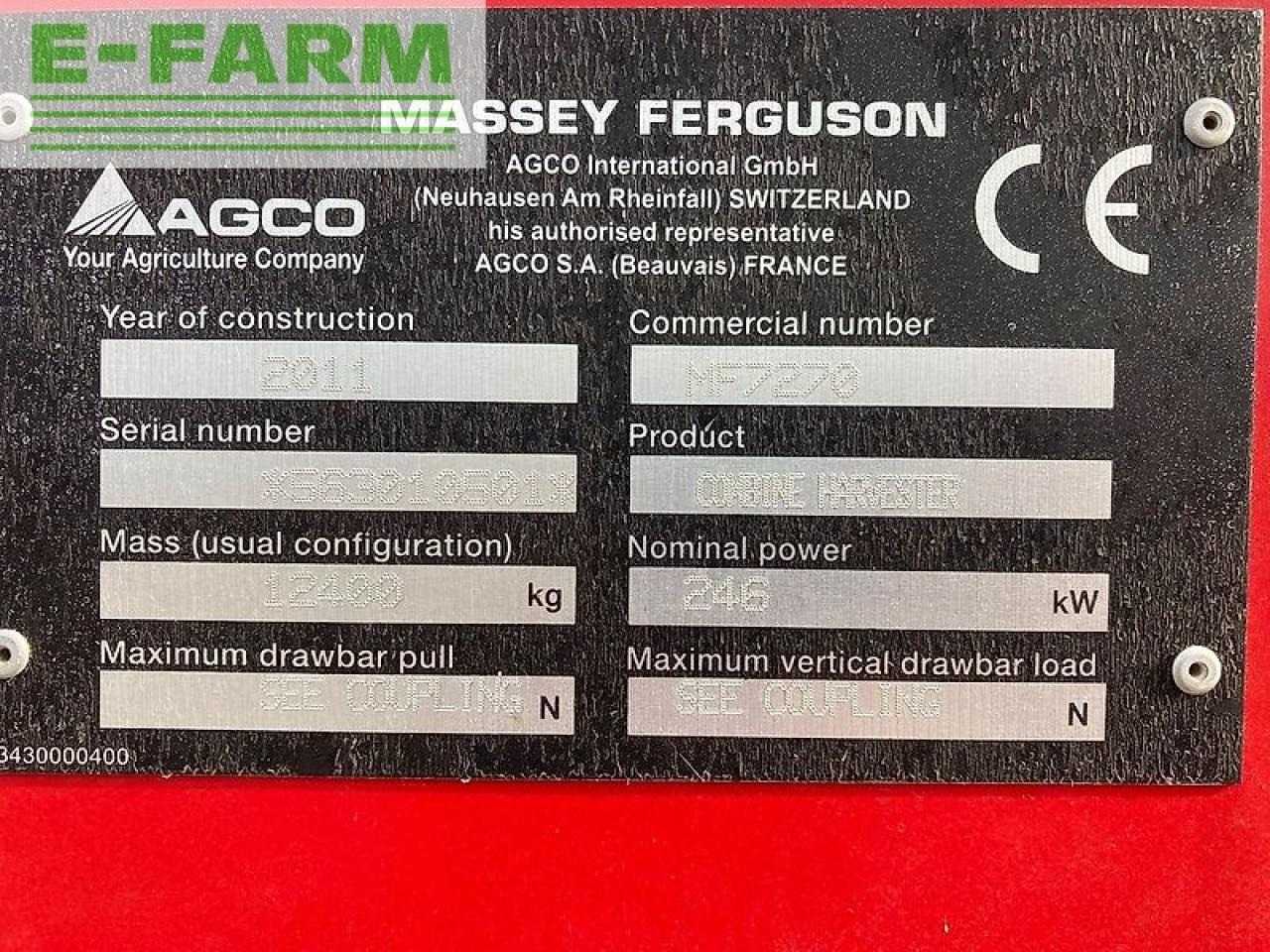 Зернозбиральний комбайн Massey Ferguson beta 7270: фото 10